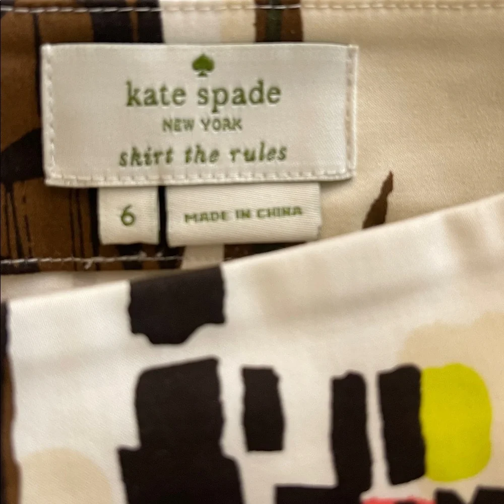 Kate Spade Havana Print Skirt size 6 - Picture 11 of 11